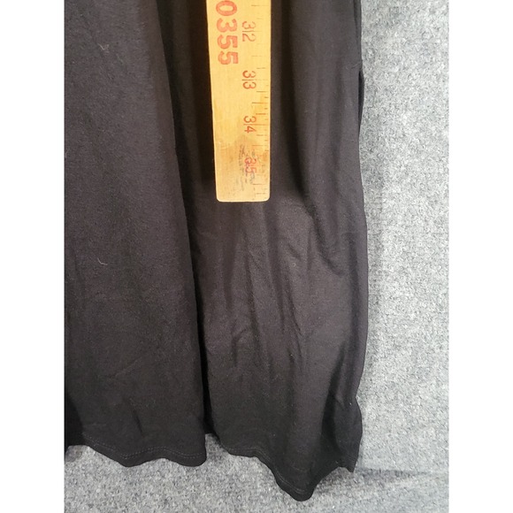 JOYSPUN Womens XL Black Maxi Dress V Neck Sleeveless Casual Summer - Picture 4 of 8